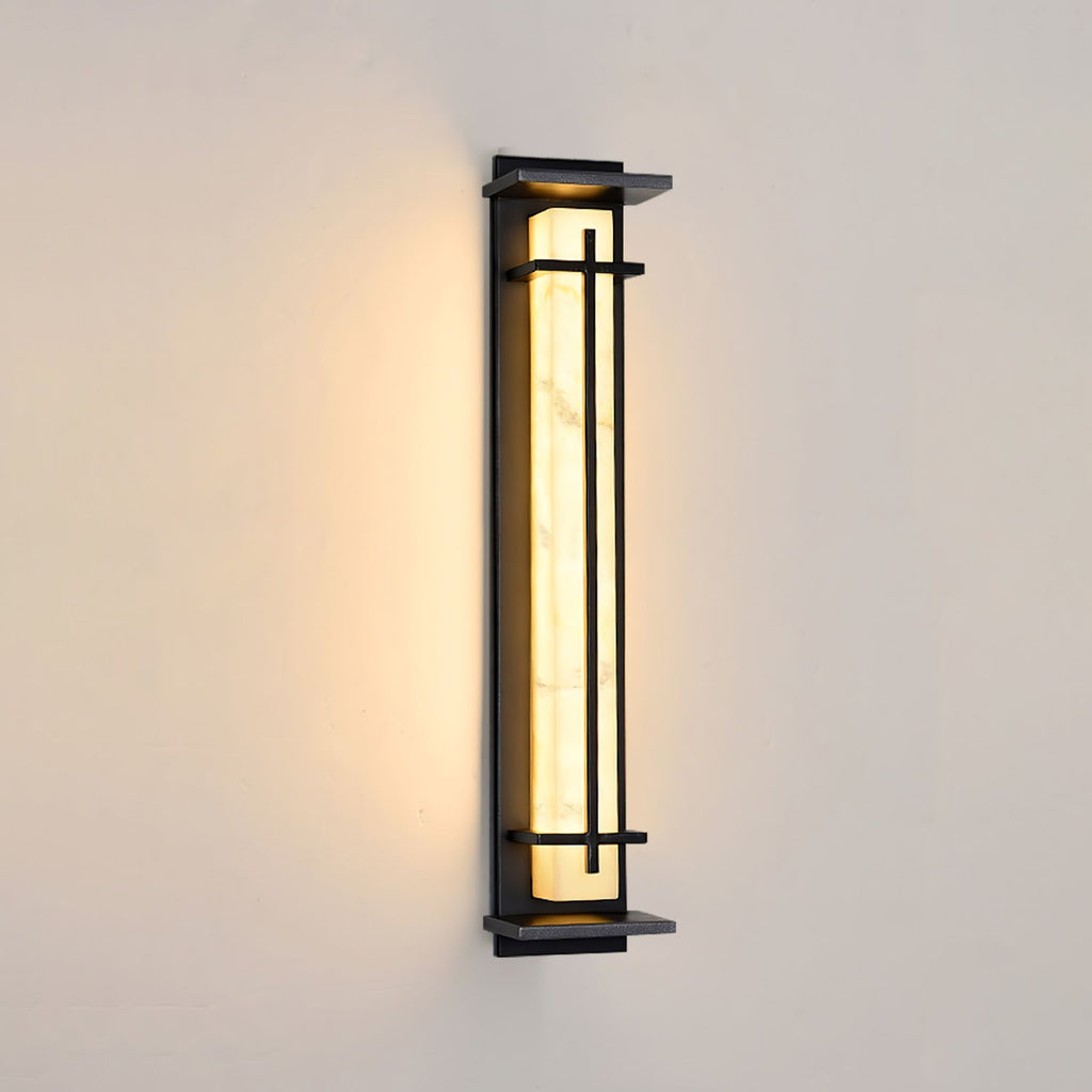 Square Outdoor Wall Light Imitation Alabaster Waterproof – view 40