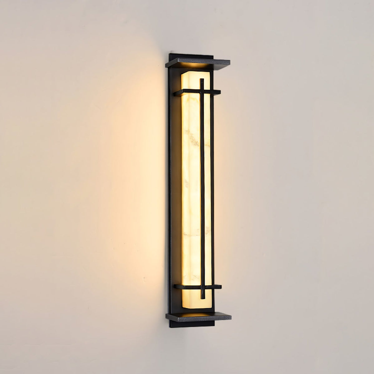 Square Outdoor Wall Light Imitation Alabaster Waterproof – view 40