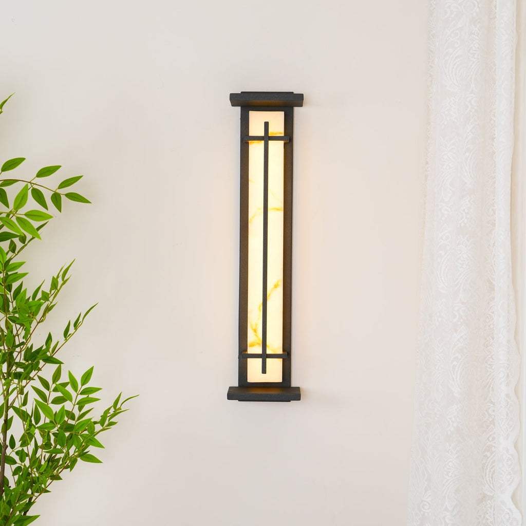 Square Outdoor Wall Light Imitation Alabaster Waterproof – view 55