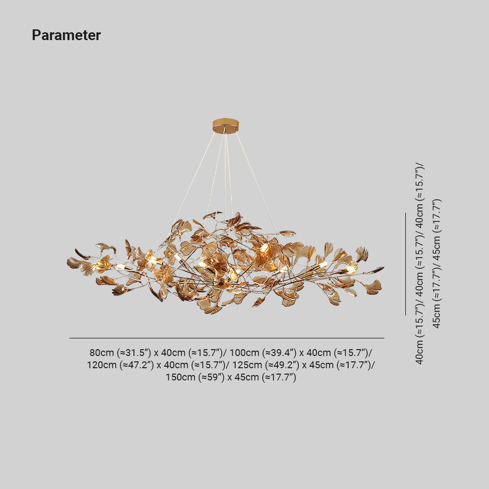 Ginkgo Chandelier – view 2