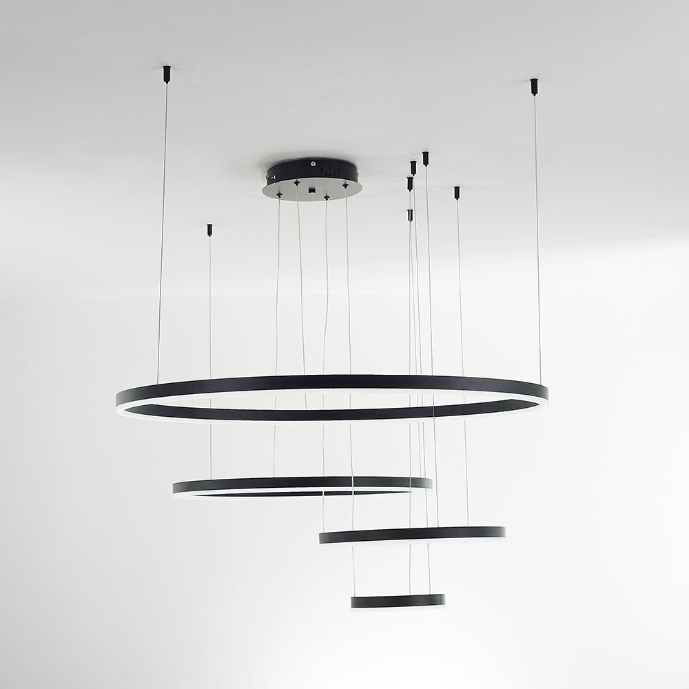 Triple-Ring Linear Pendant Light – view 38