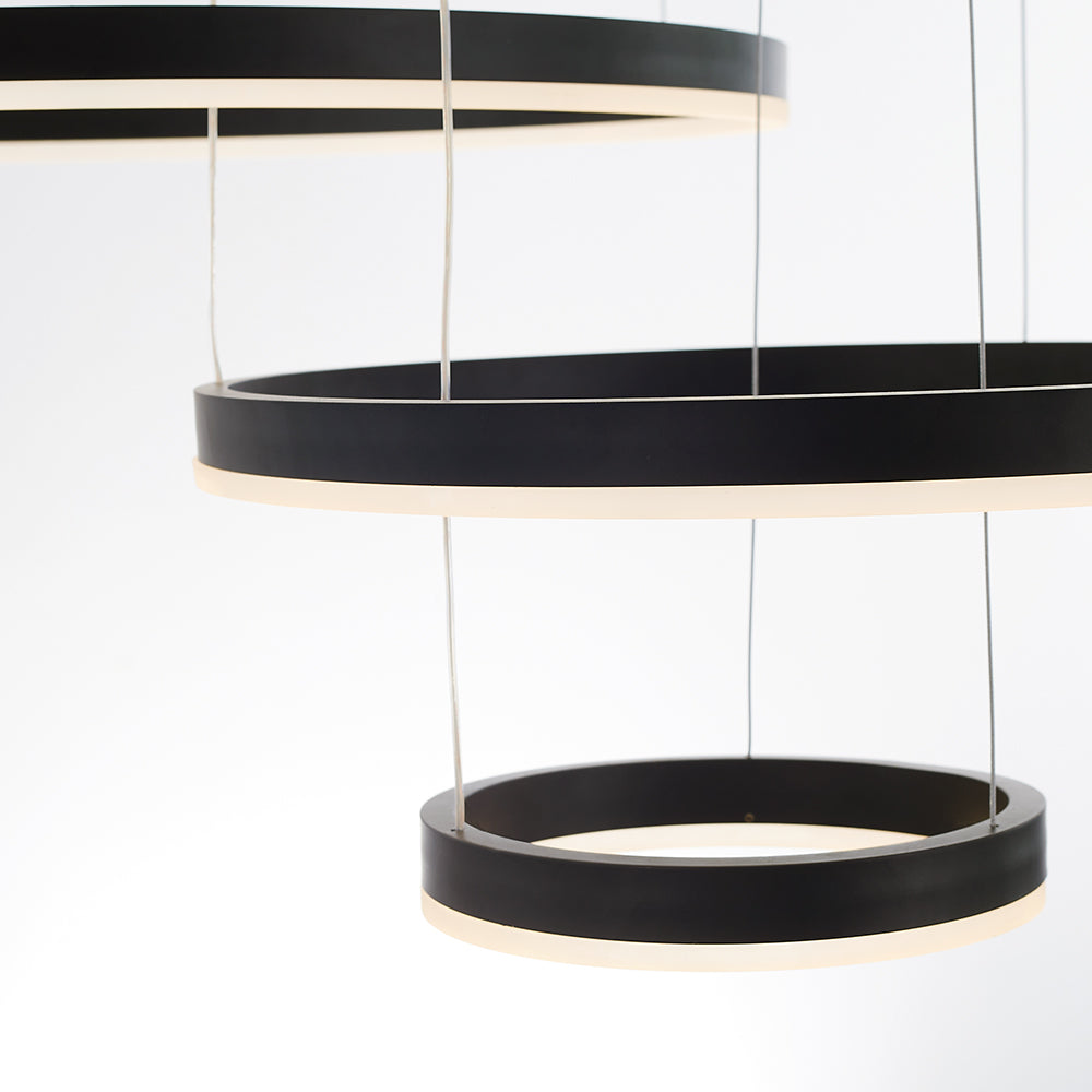 Triple-Ring Linear Pendant Light – view 39