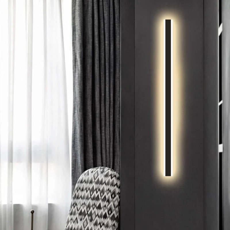 Linear Outdoor Wall Light – 12W 8x30cm – view 14
