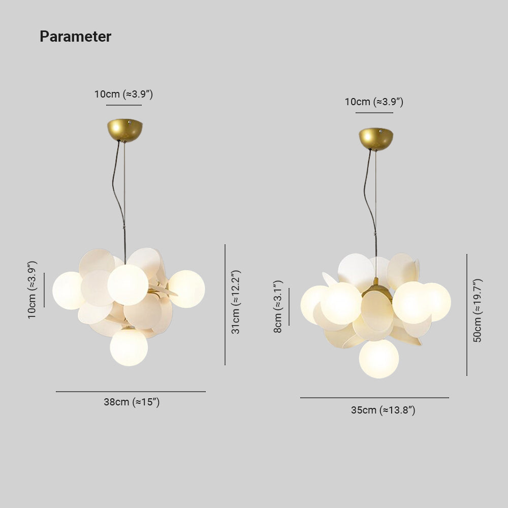 Multicolored Flower Branch Chandelier – view 6