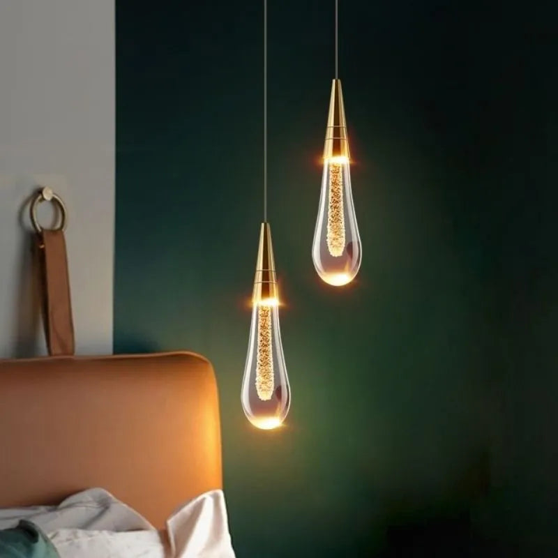 Teardrop Gold Pendant Light – view 14