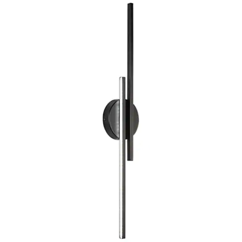 Disc and Linear Metal LED Wall Light, Black and White – view 10