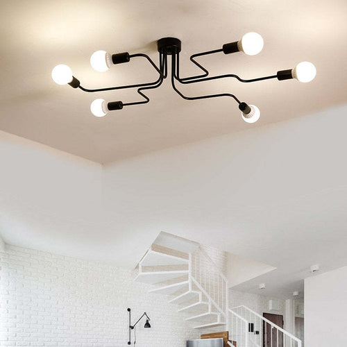 Black Industrial Metal Ceiling Light – view 2