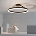 Circle Flush Mount Ceiling Light, Black and White – view 13