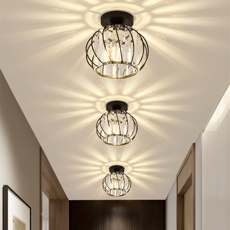Lustrous Crystal Ceiling Light