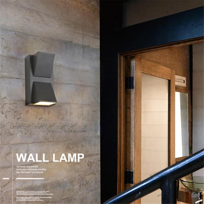 Black Metal LED Outdoor Wall Light – view 7