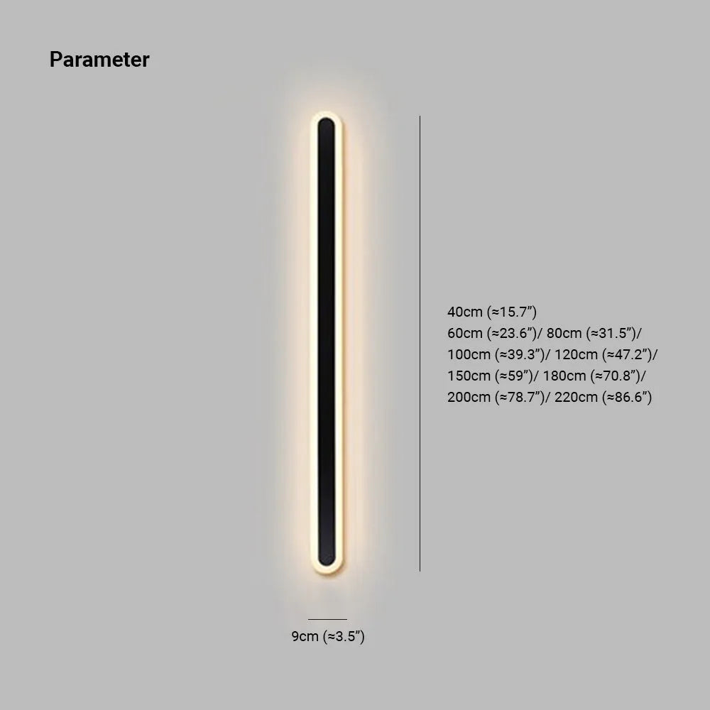 Linear Oval Outdoor Wall Light – view 4