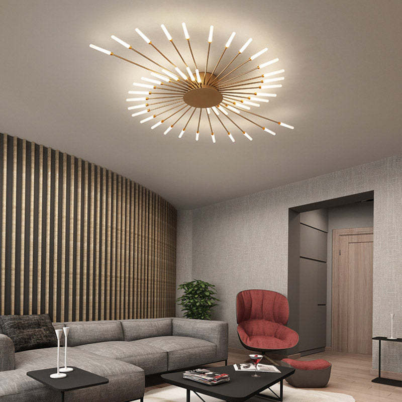 Flush Mount Ceiling Light Fireworks, Black and Gold – view 9