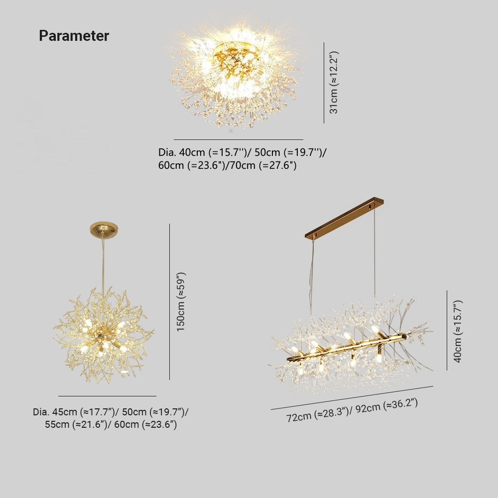 Dandelion Firework Pendant Light – view 4