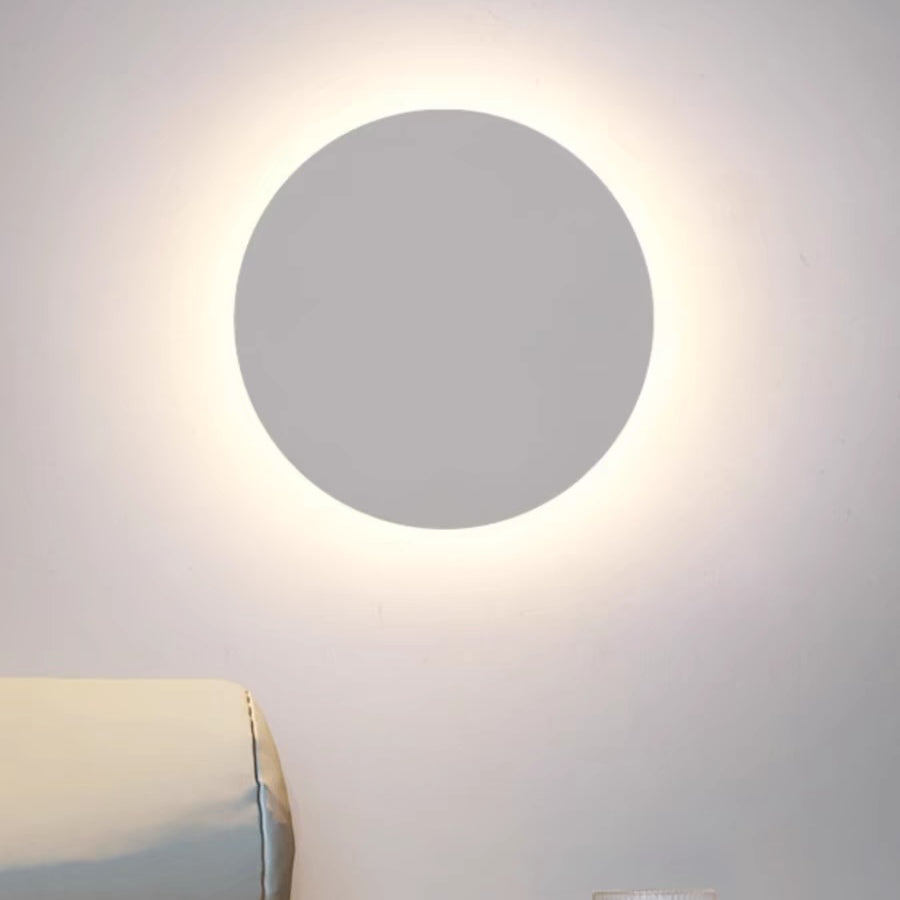 Minimalist Round and Square Outdoor Wall Light LED, Black and White – view 22