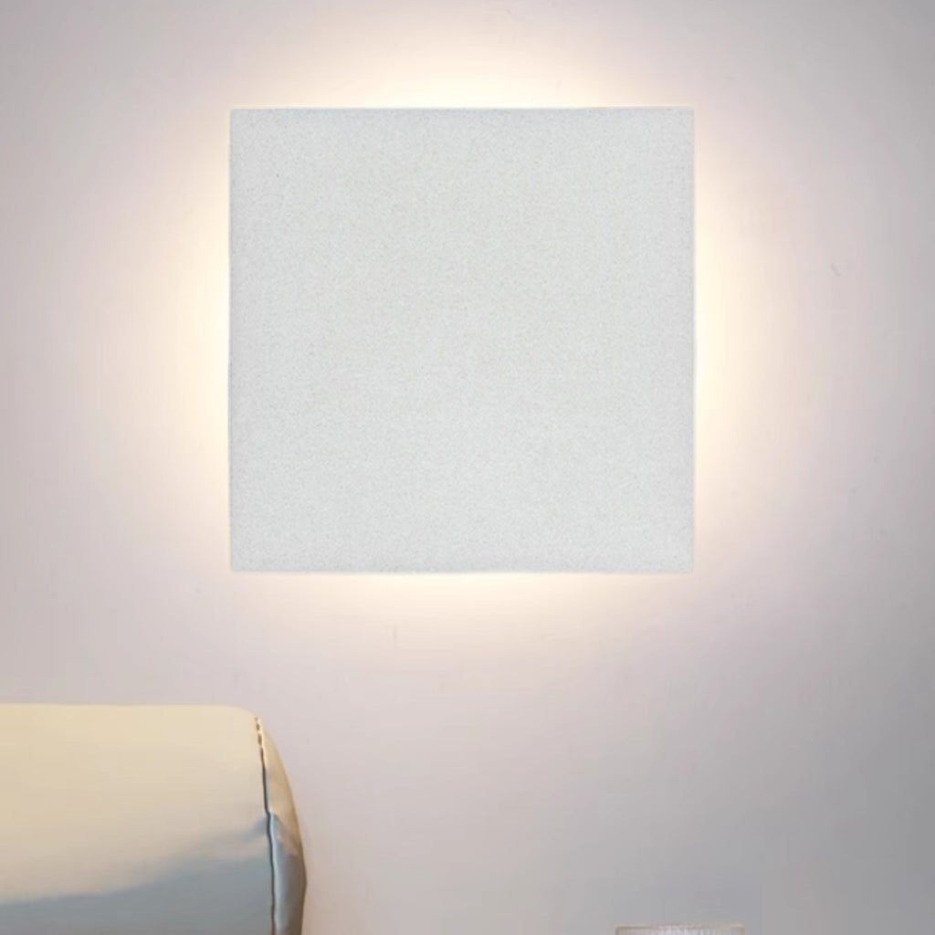 Minimalist Round and Square Outdoor Wall Light LED, Black and White – view 23