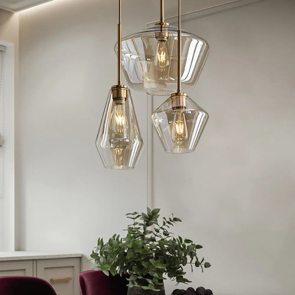 Diamond Glass Pendant Light – view 10