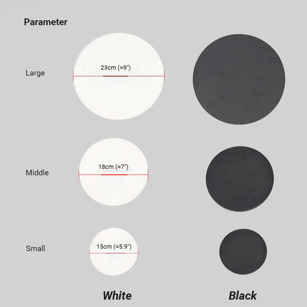 Minimalist Round and Square Outdoor Wall Light LED, Black and White – view 21